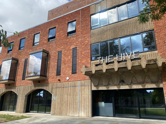 An image showing the Hive building in Grimsby